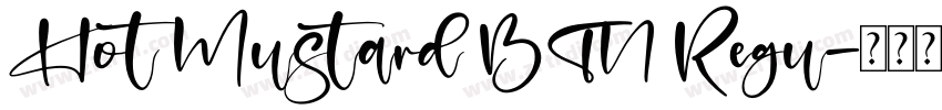 Hot Mustard BTN Regu字体转换
